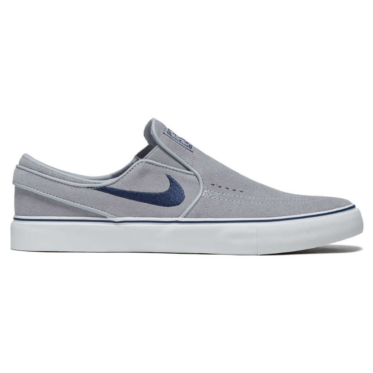 Nike SB Janoski+ Slip Shoes - Wolf Grey/Navy/Wolf Grey/Summit White image 1