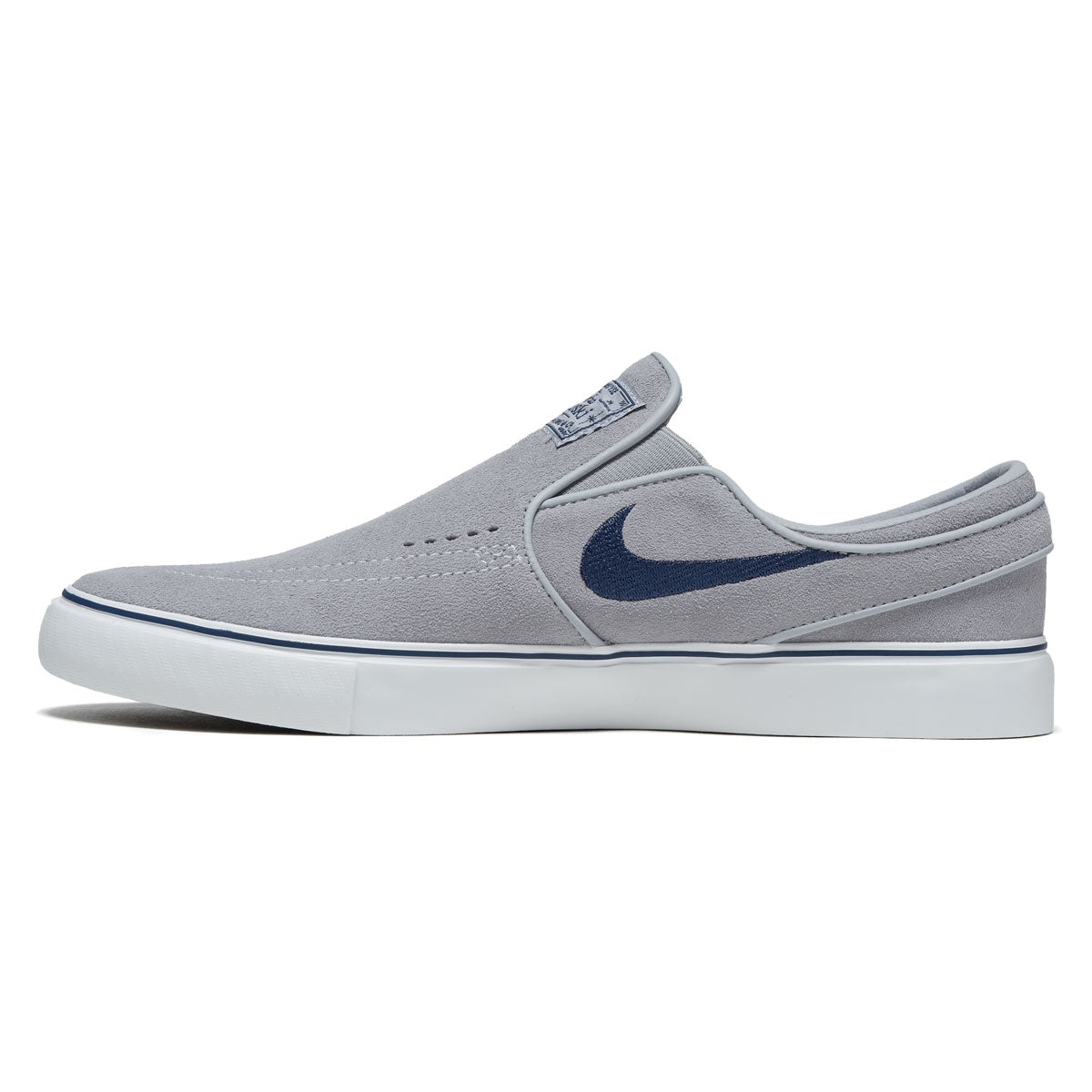 Nike SB Janoski+ Slip Shoes - Wolf Grey/Navy/Wolf Grey/Summit White image 2