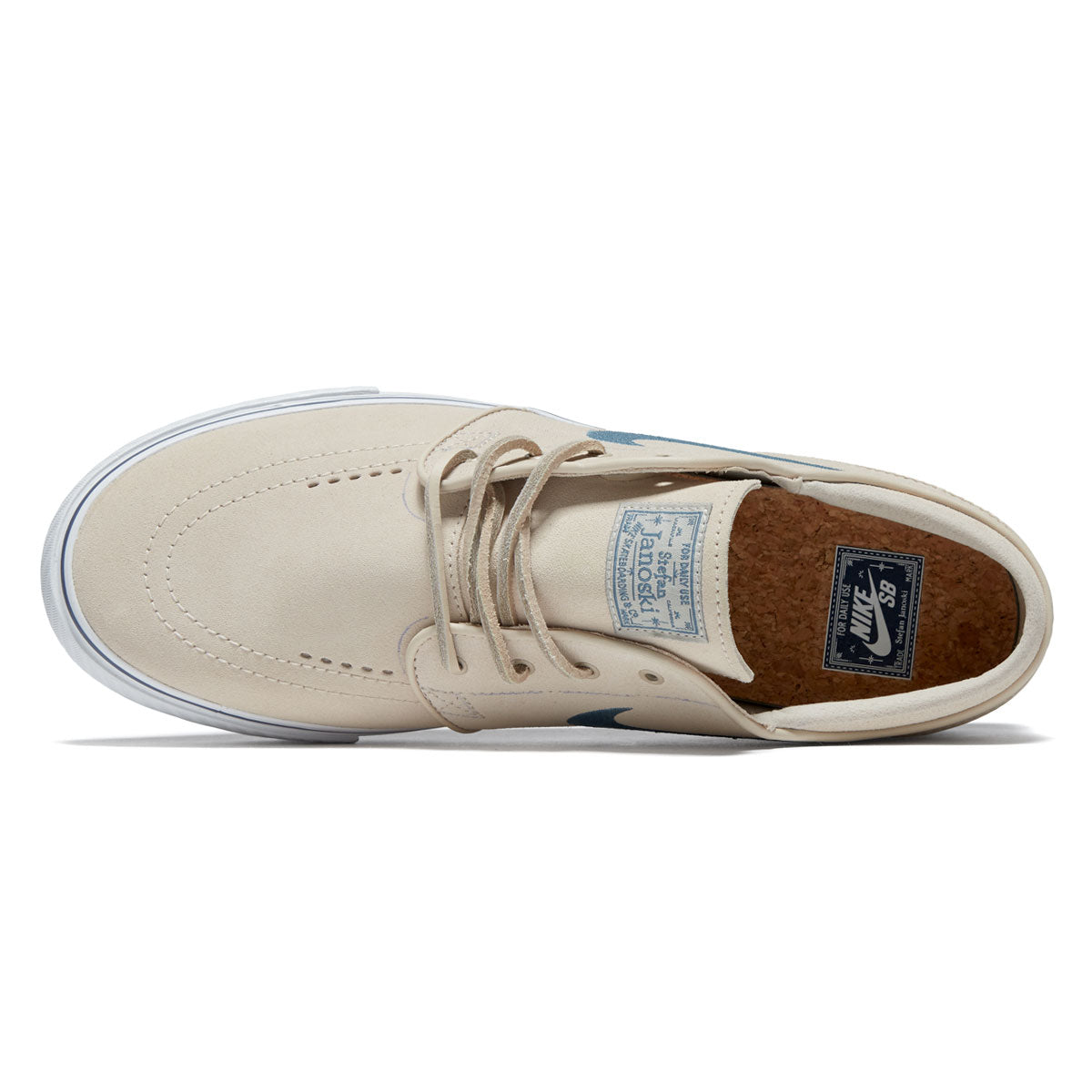 Nike SB Zoom Janoski OG Plus Shoes - Sanddrift/Smokey Blue/Thunder Blue image 3