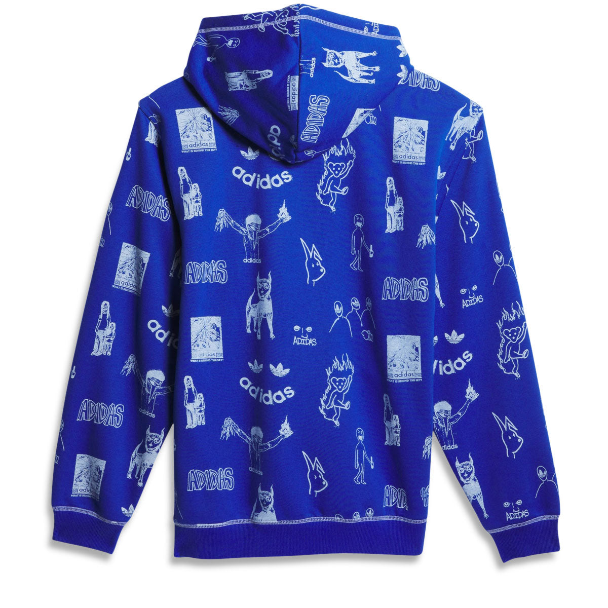 Adidas Dill Print Hoodie - Royal Blue/White image 6