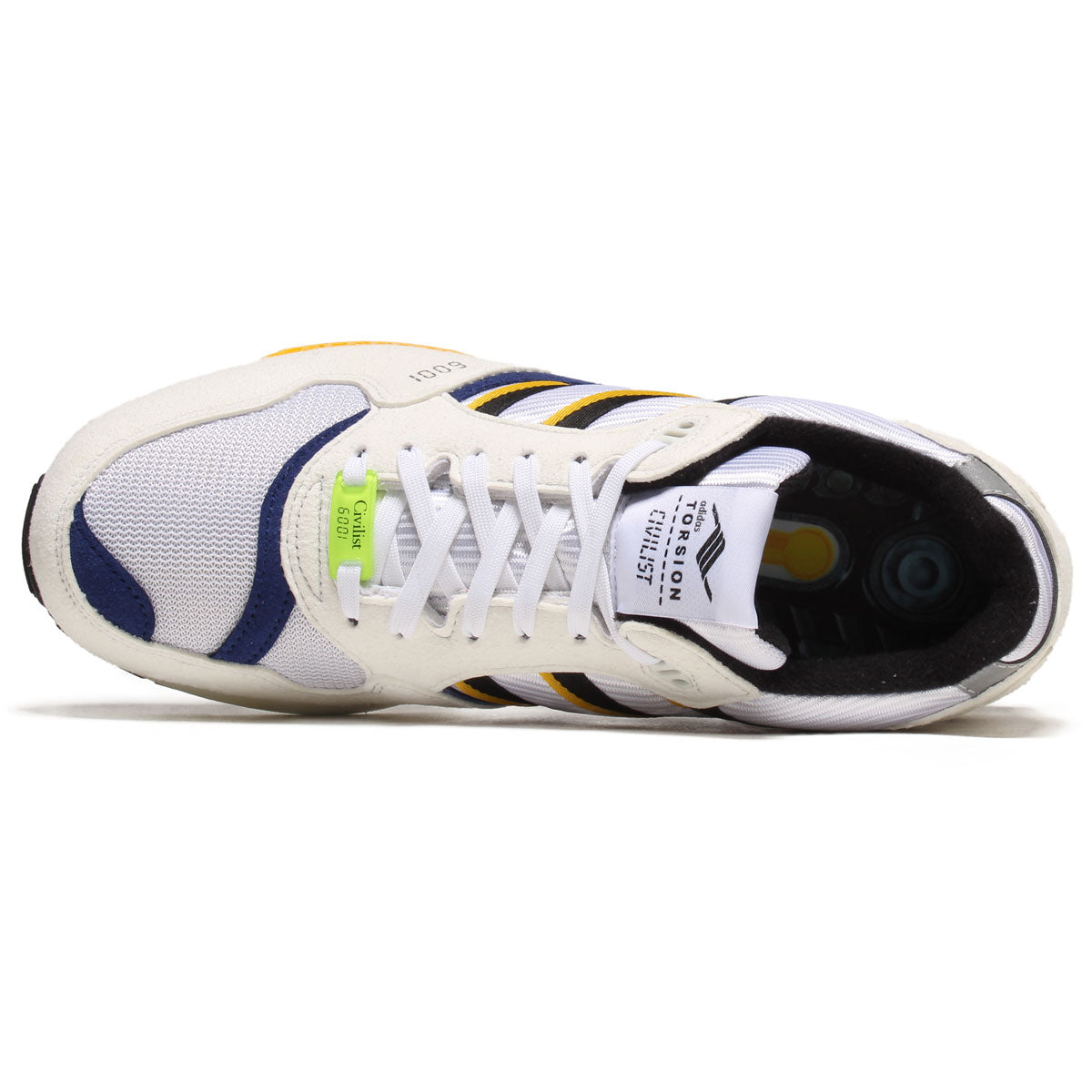 Adidas x Civilist ZX6001 B Shoes - Crystal White/Core Black/Bold Gold image 3