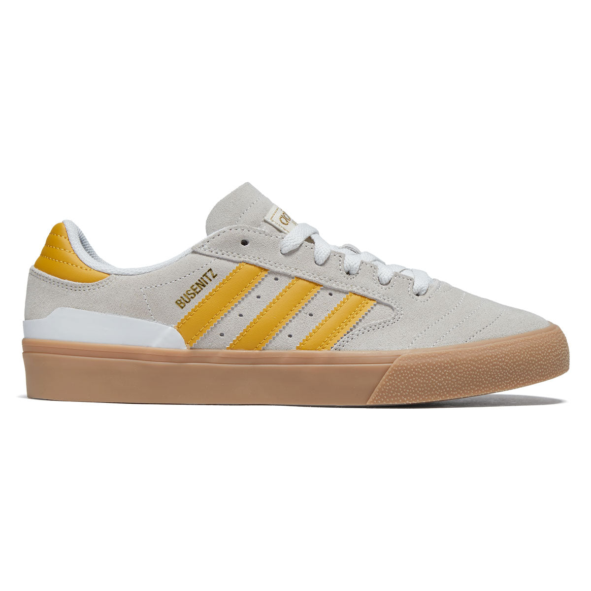 Adidas Busenitz Vulc II Shoes - Crystal White/Preloved Yellow/Gold Metallic image 1