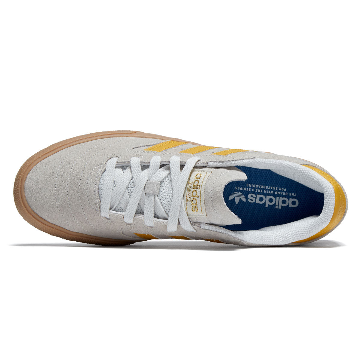 Adidas Busenitz Vulc II Shoes - Crystal White/Preloved Yellow/Gold Metallic image 3