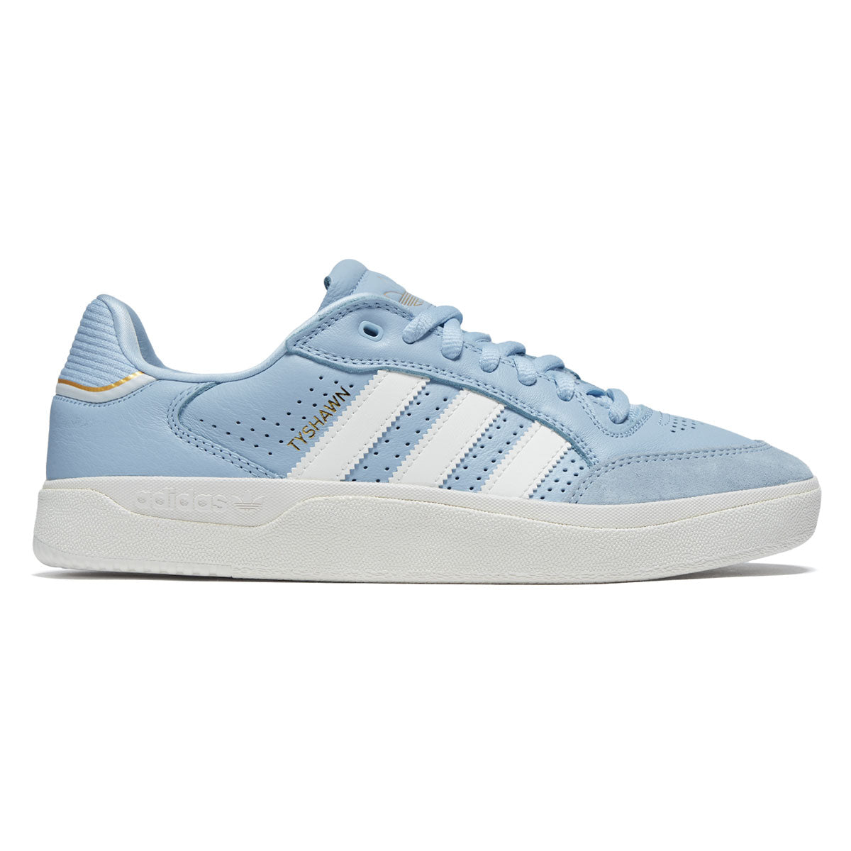 Adidas Tyshawn Low Shoes - Clear Sky/Core White/Gold Metallic image 1