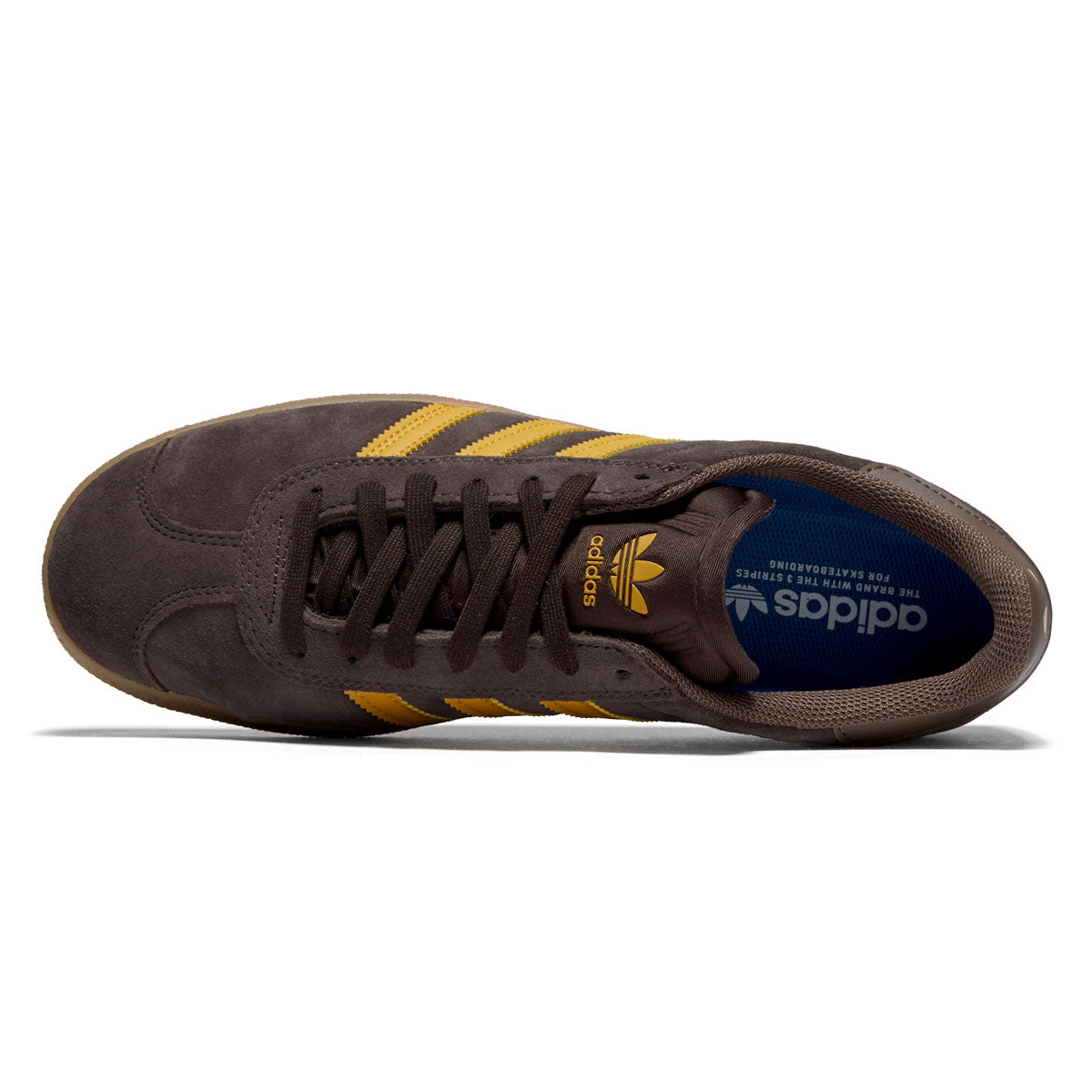 Adidas Gazelle Adv Shoes - Dark Brown/Yellow/Earth Strata image 3