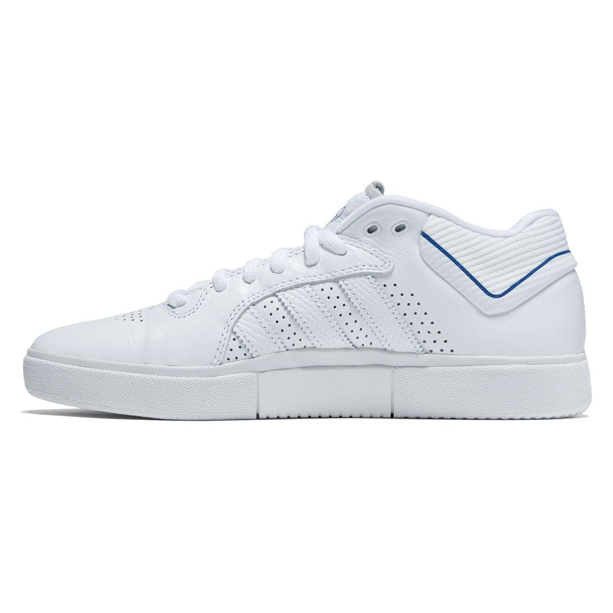 Adidas Tyshawn Shoes - Ftwr White/Blue Bird/Gold Metallic image 2