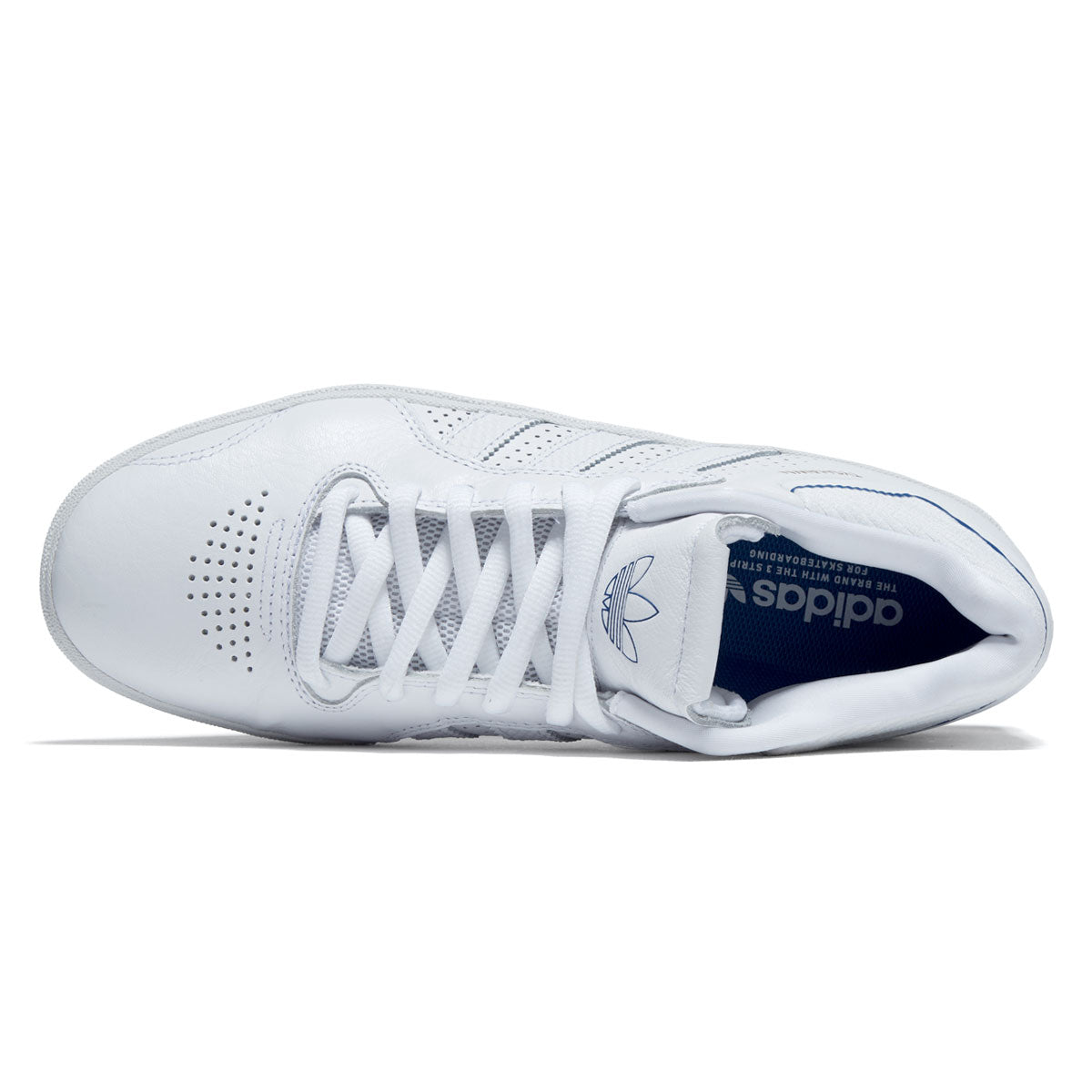 Adidas Tyshawn Shoes - Ftwr White/Blue Bird/Gold Metallic image 3