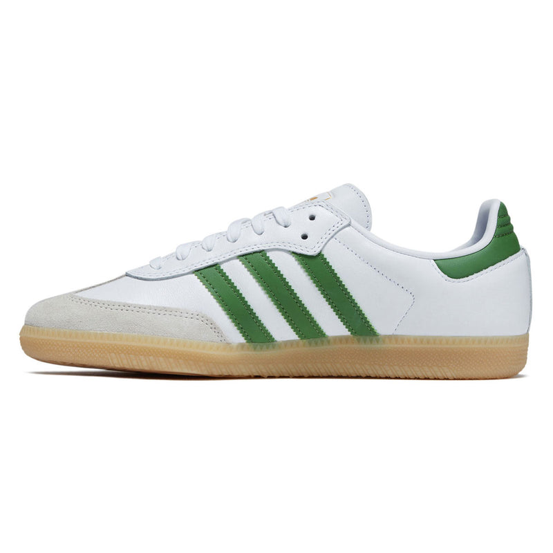 Adidas Samba ADV Shoes - Ftwr White/Green/Gum
