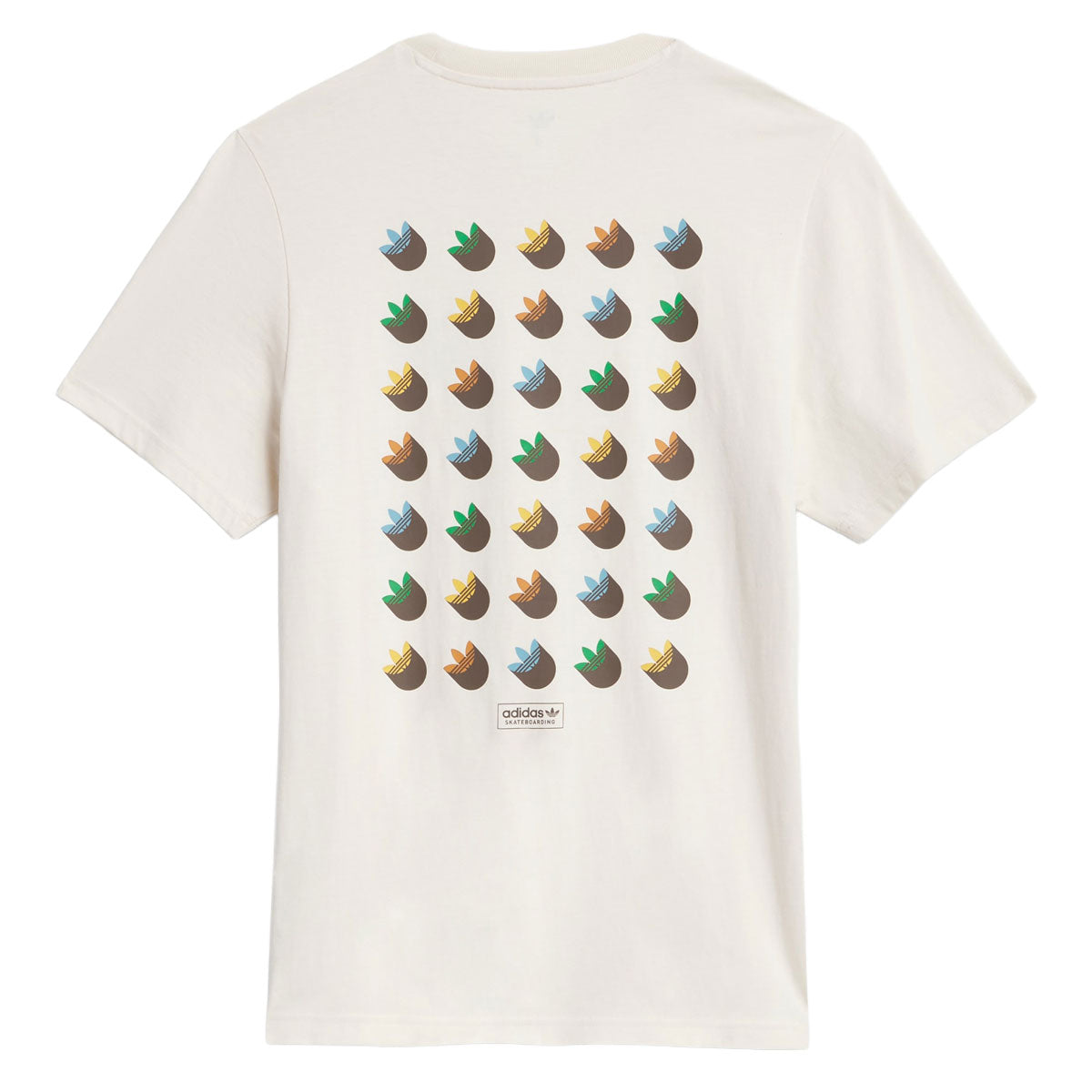 Adidas Skate Tr Shd T-Shirt - Wonder White/Rust Orange image 2