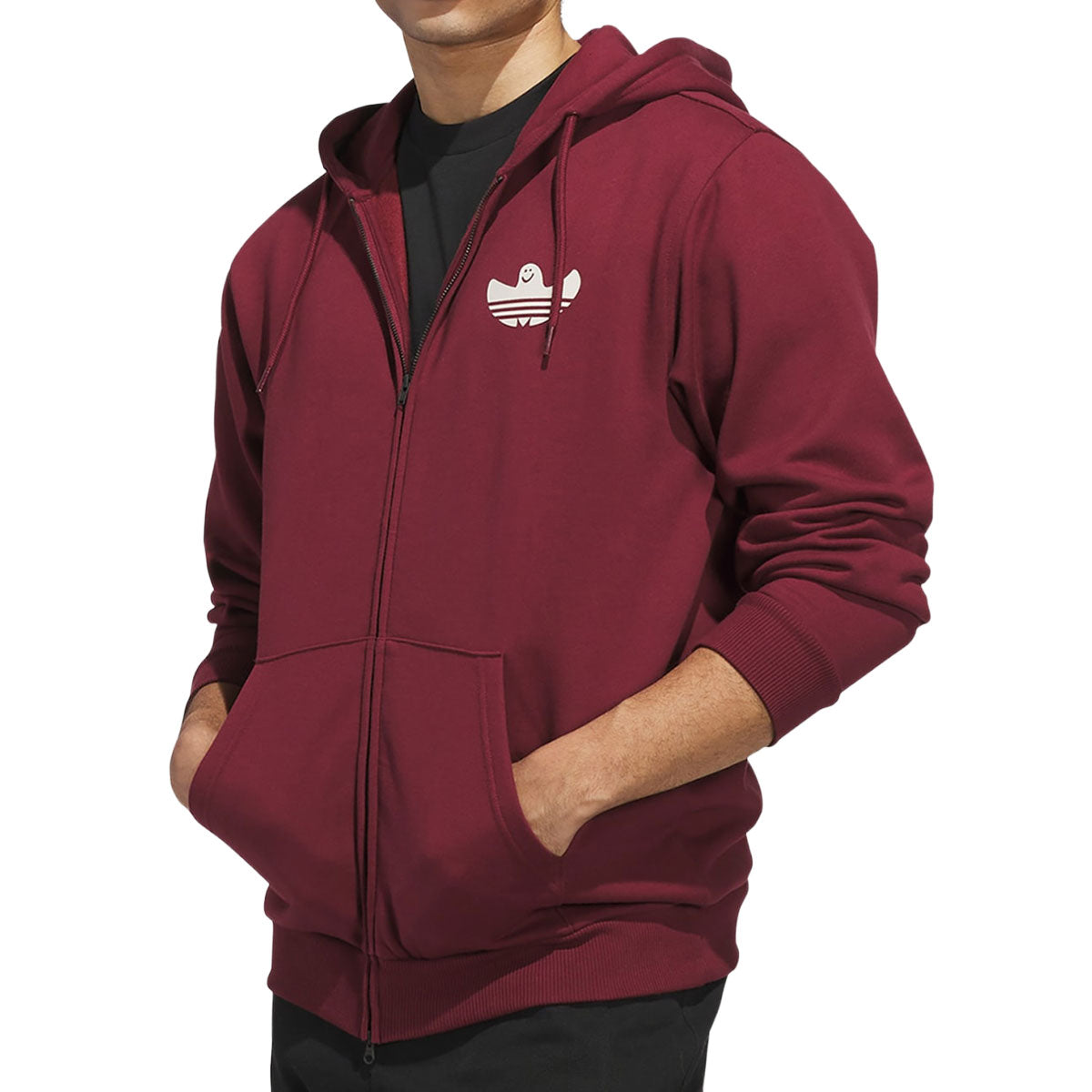 Adidas Shmoo G Hoodie - Shadow Red/Aluminum image 2