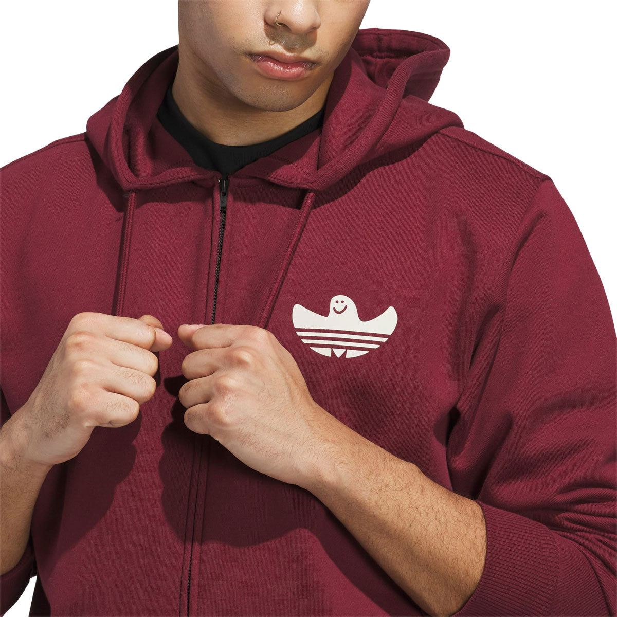 Adidas Shmoo G Hoodie - Shadow Red/Aluminum image 4