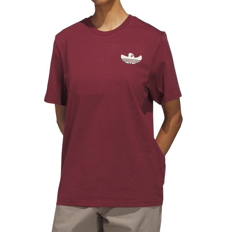 Adidas Shmoofoil Gonz Speedy T-Shirt - Shadow Red/Aluminum