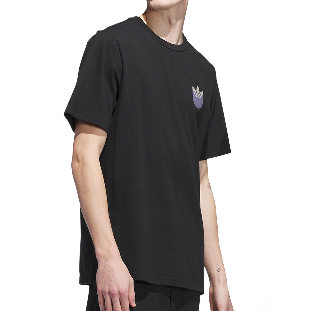 Adidas Skate Tr Shd T-Shirt - Black/Olive Strata image 3