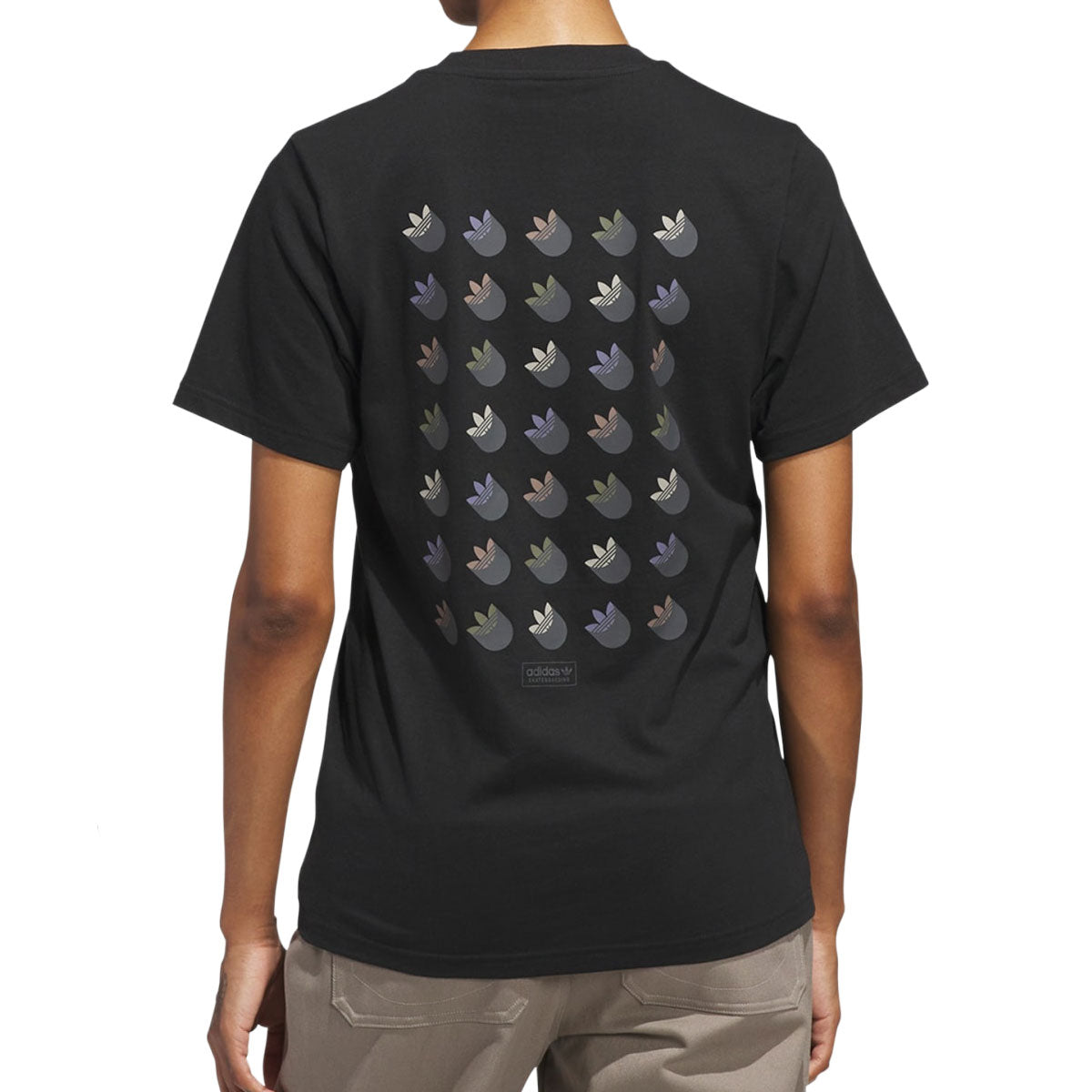Adidas Skate Tr Shd T-Shirt - Black/Olive Strata image 4