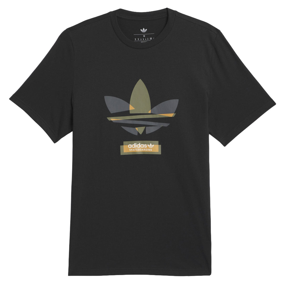 Adidas Skate Trefoilf T-Shirt - Black/Olive Strata image 1