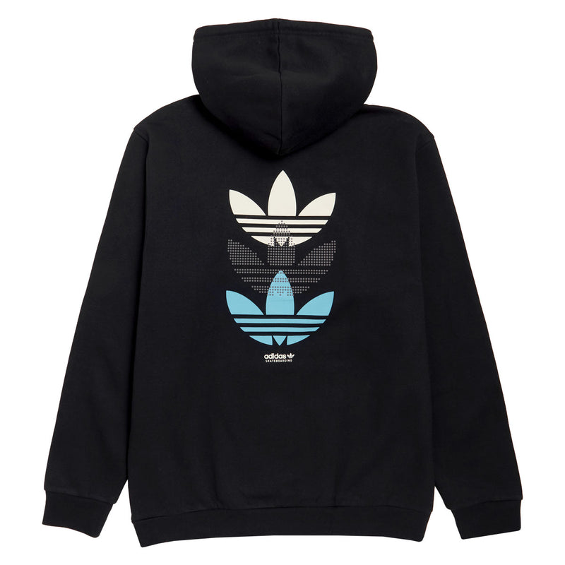Adidas Triple Trefoil Hoodie - Black/Preloved Blue