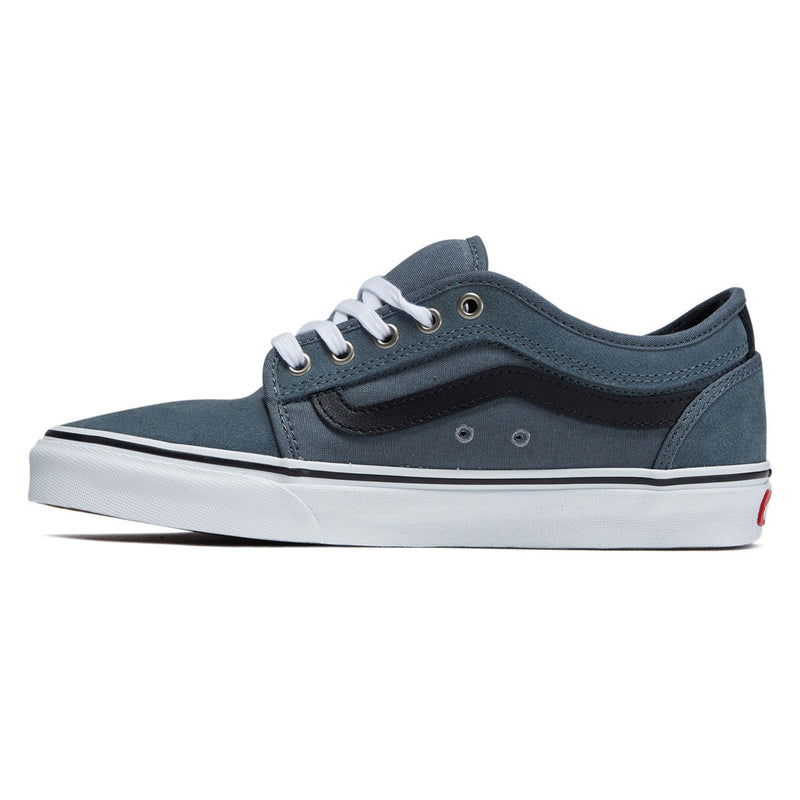 Vans Skate Chukka Low Sidestripe Shoes - Black/Slate Blue