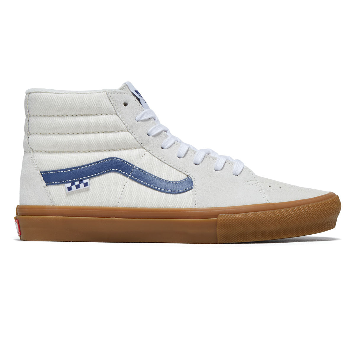 Vans Skate Sk8-hi Shoes - Marshmallow/Blue/Gum image 1