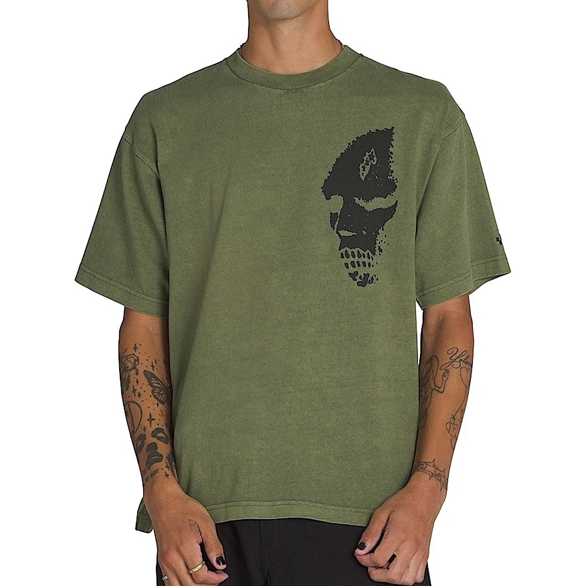 Vans Skate Mike G Skull T-Shirt - Dark Green image 2