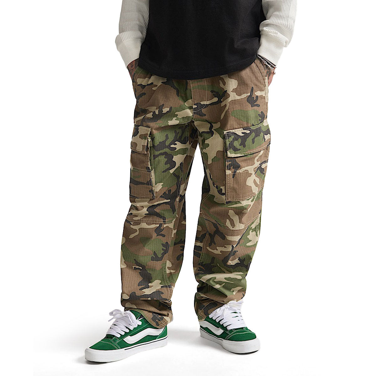 Vans Fatigue Cargo Loose Tapered Ripstop Pants - Vintage Camo image 2