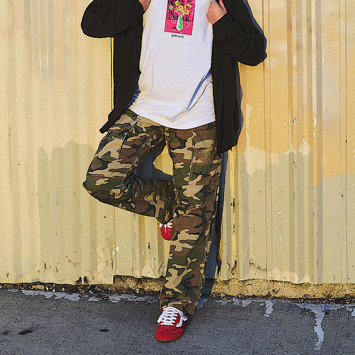 Vans Fatigue Cargo Loose Tapered Ripstop Pants - Vintage Camo image 3