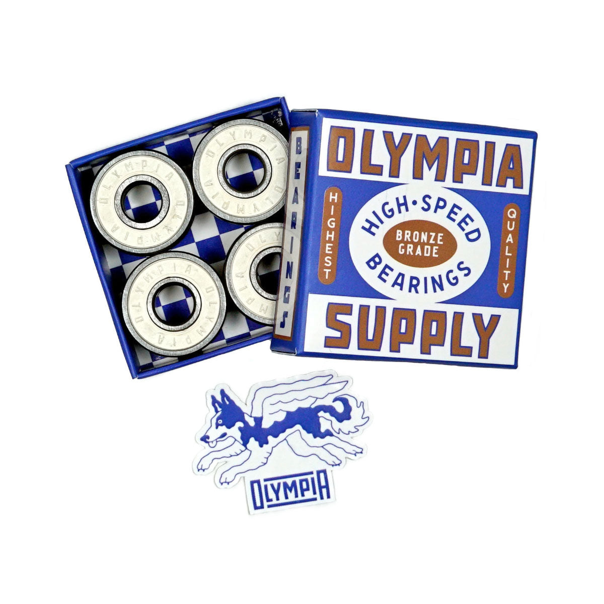 Olympia Bronze Grade Bearings - White image 1