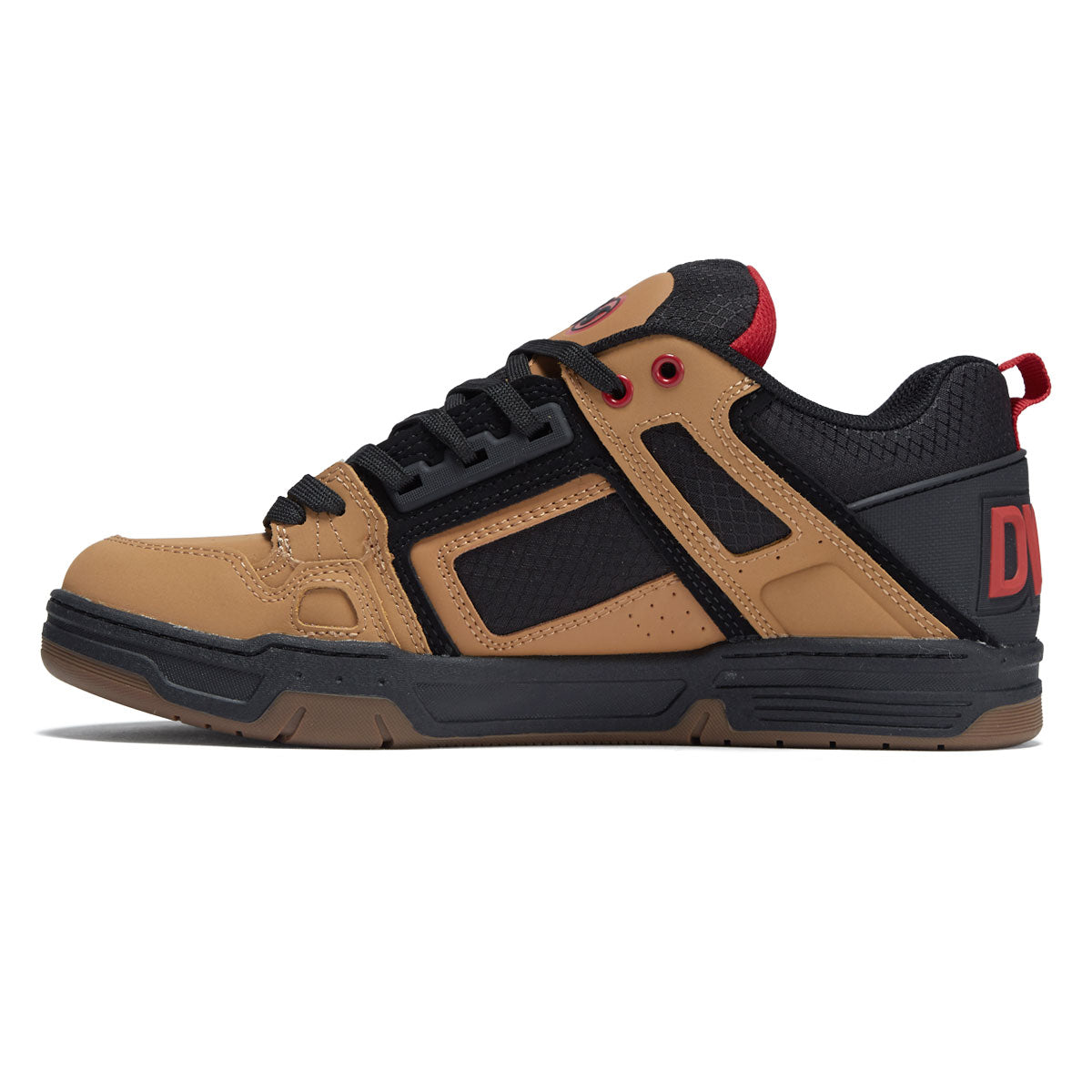 DVS Comanche Shoes - Tan/Black/Red Nubuck image 2