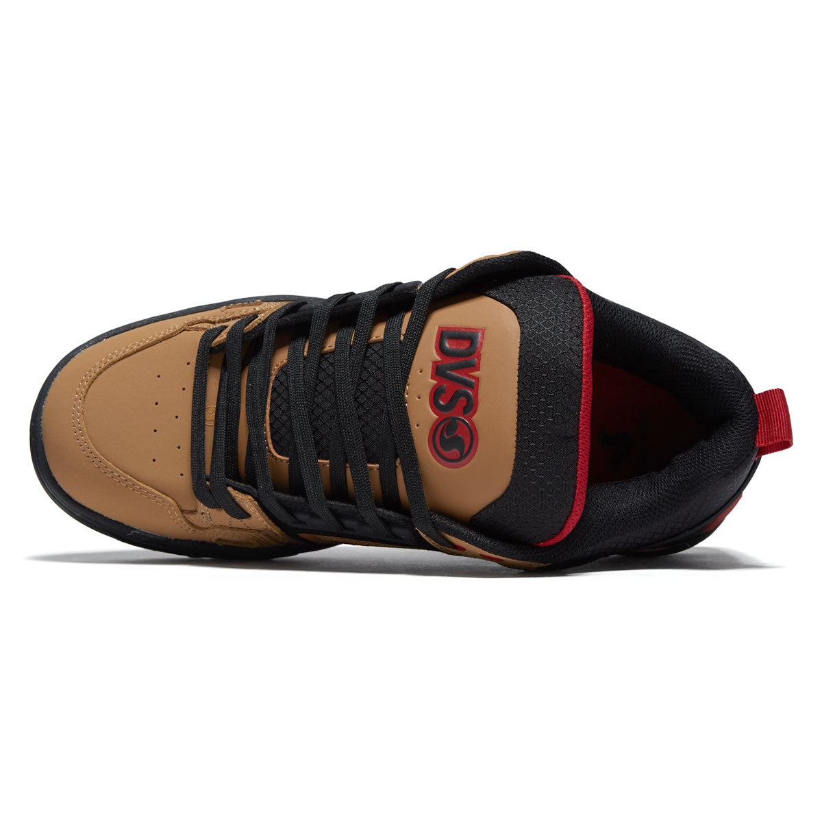 DVS Comanche Shoes - Tan/Black/Red Nubuck image 3