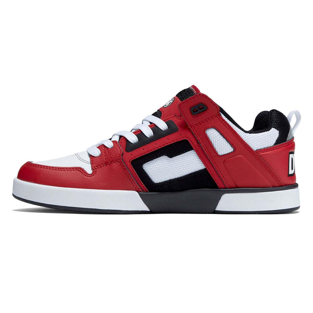 DVS Comanche LT Shoes - Red/Black/White Leather image 2