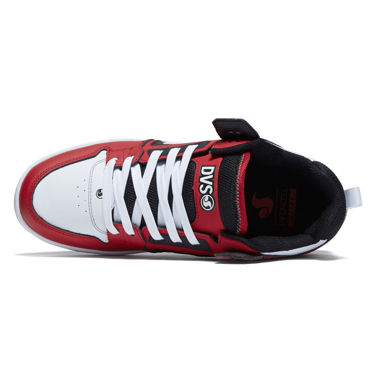 DVS Comanche LT Shoes - Red/Black/White Leather image 3