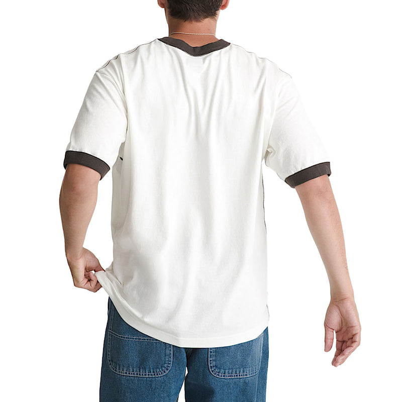 Vans Skate Mike G Snake Flame Ringer T-Shirt - Marshmallow