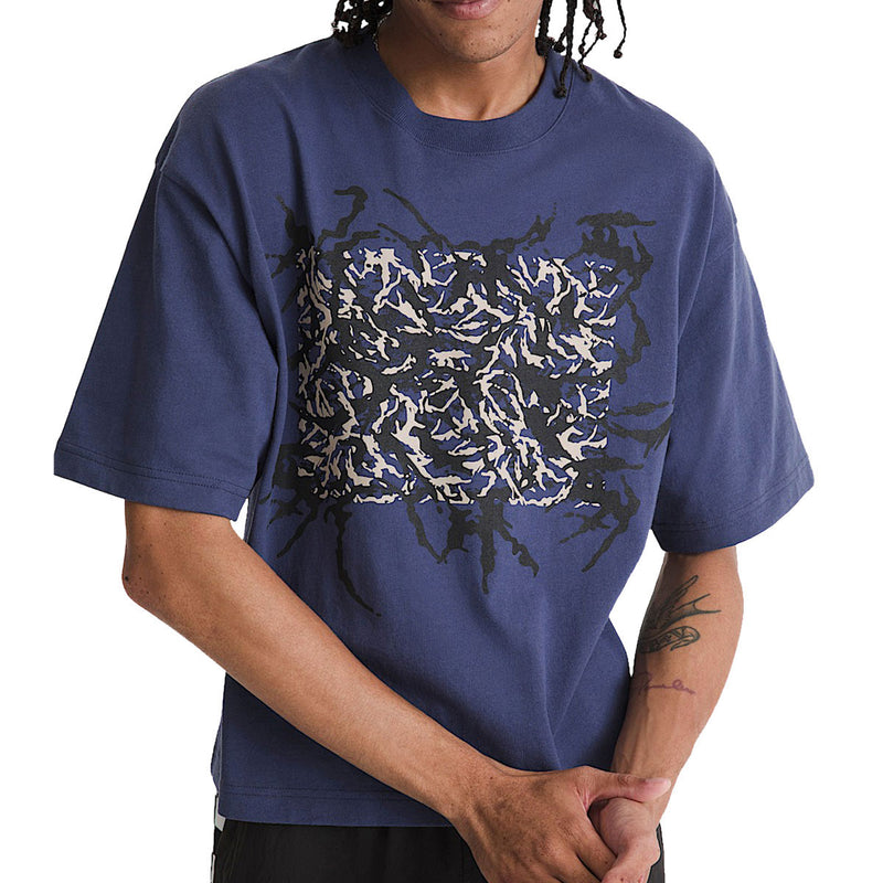 Vans Skate Blurred Camo Short T-Shirt - Deep Twilight