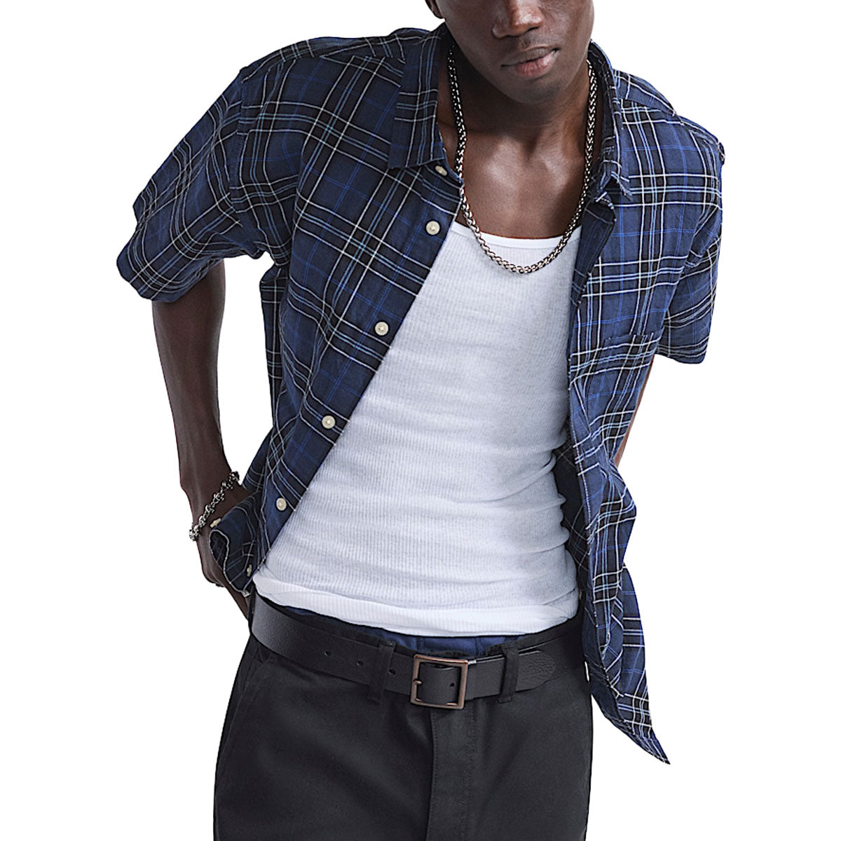 Vans Lawson Plaid Shirt - Parisian Night/Black image 2
