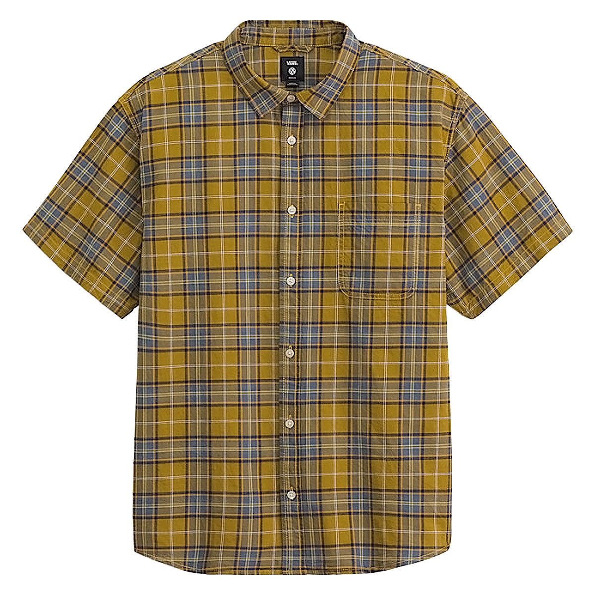 Vans Lawson Plaid Shirt - Burnt Gold/Stormy Weather image 1
