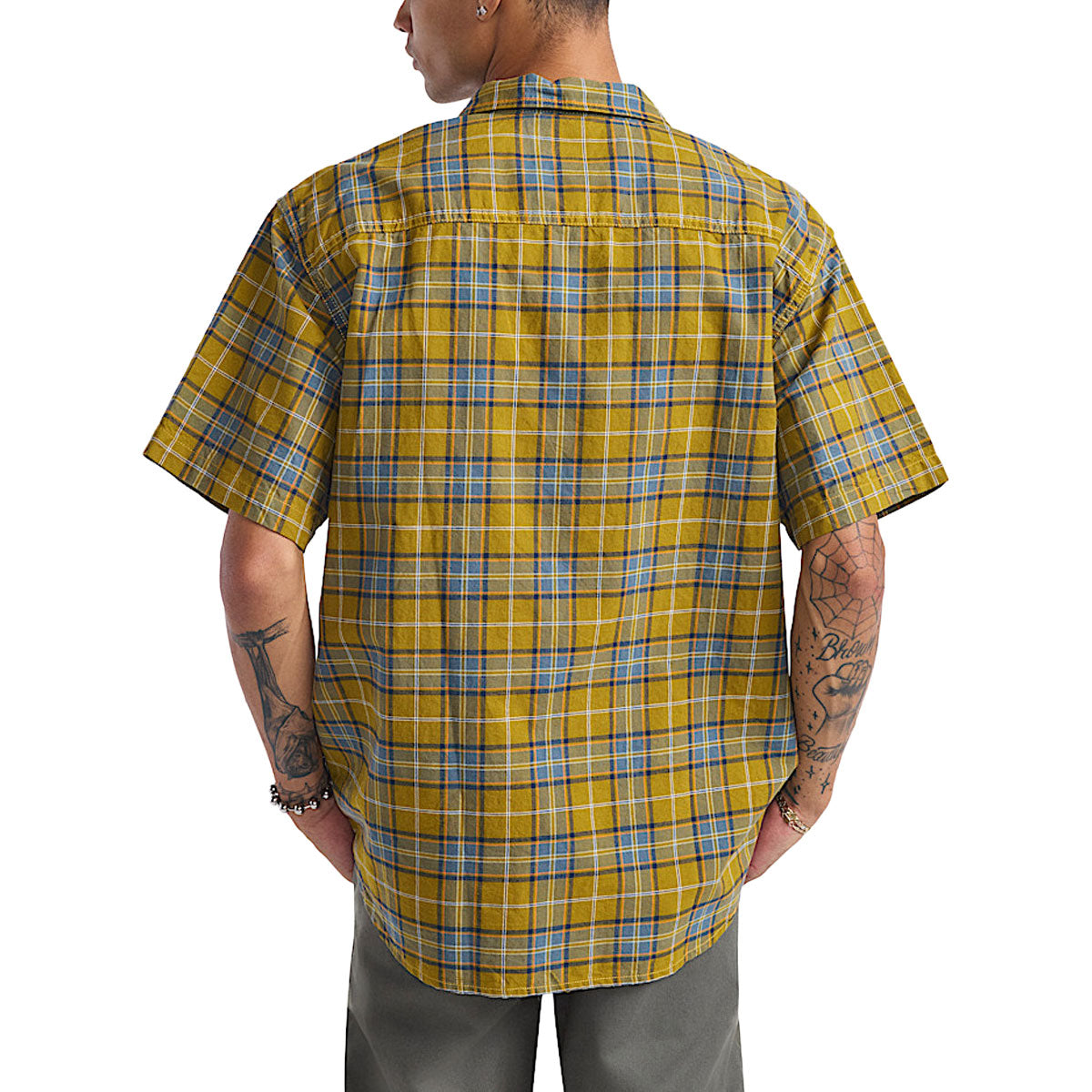 Vans Lawson Plaid Shirt - Burnt Gold/Stormy Weather image 4