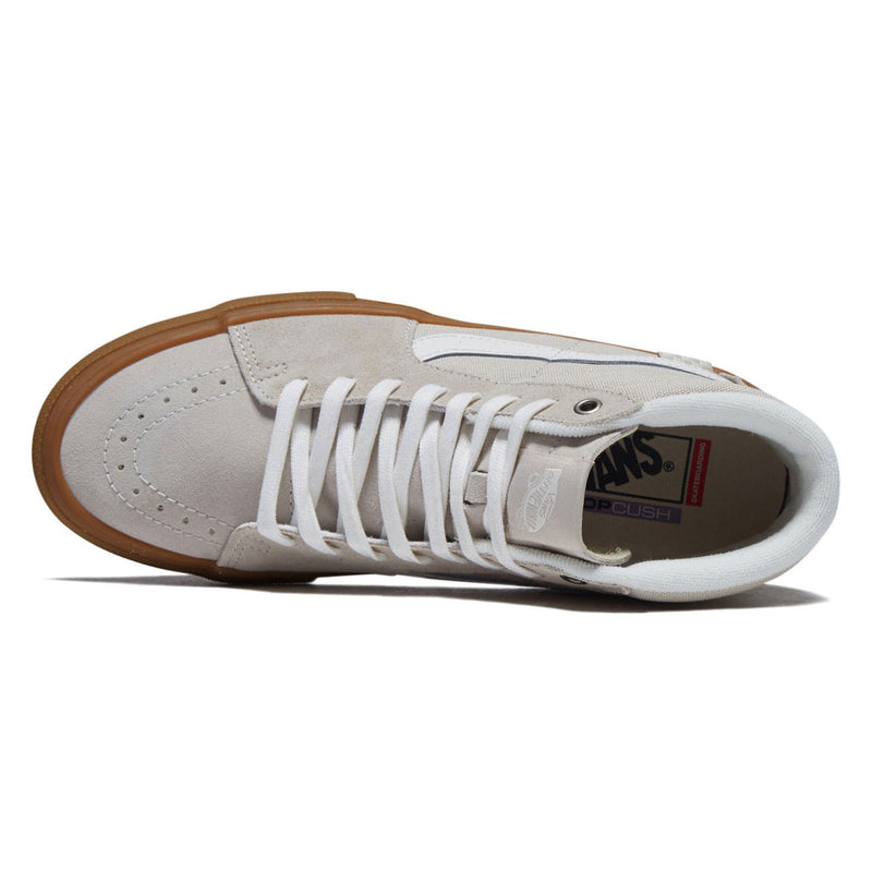 Vans Skate Sk8-hi Shoes - Light Grey/Gum