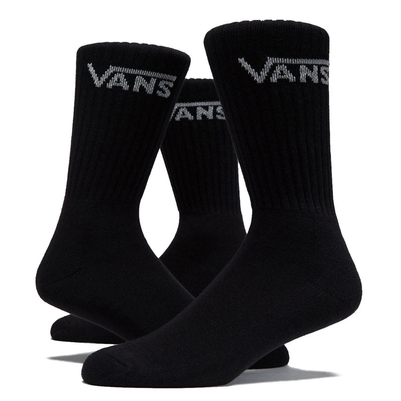 Vans Classic Crew 3 Pack Of Socks - Black