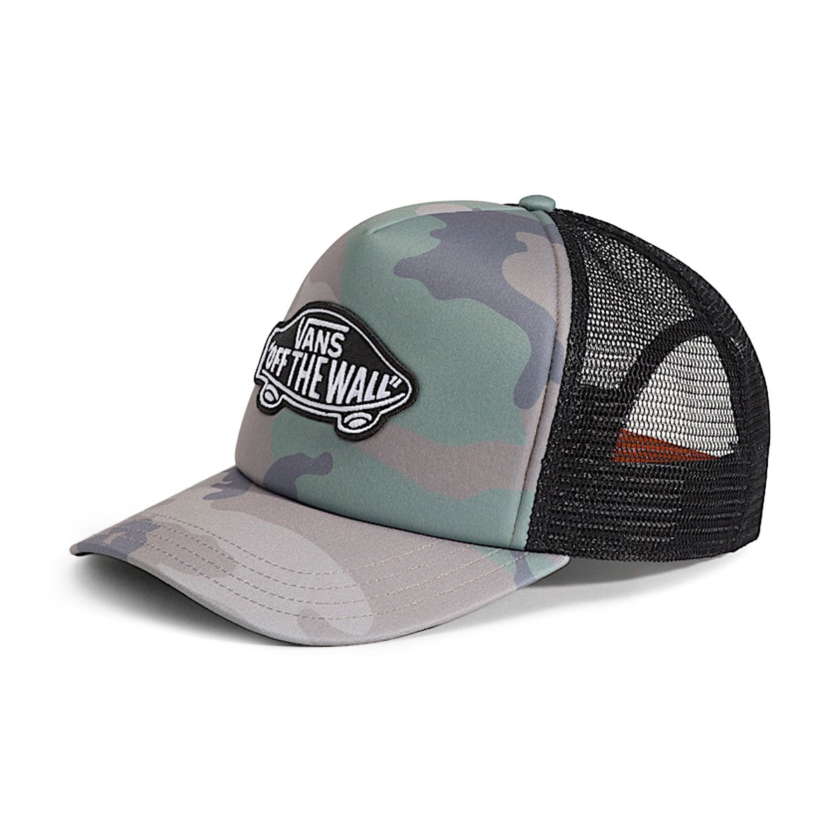 Vans Classic Patch Curved Bill Trucker Hat - Vintage Camo image 1