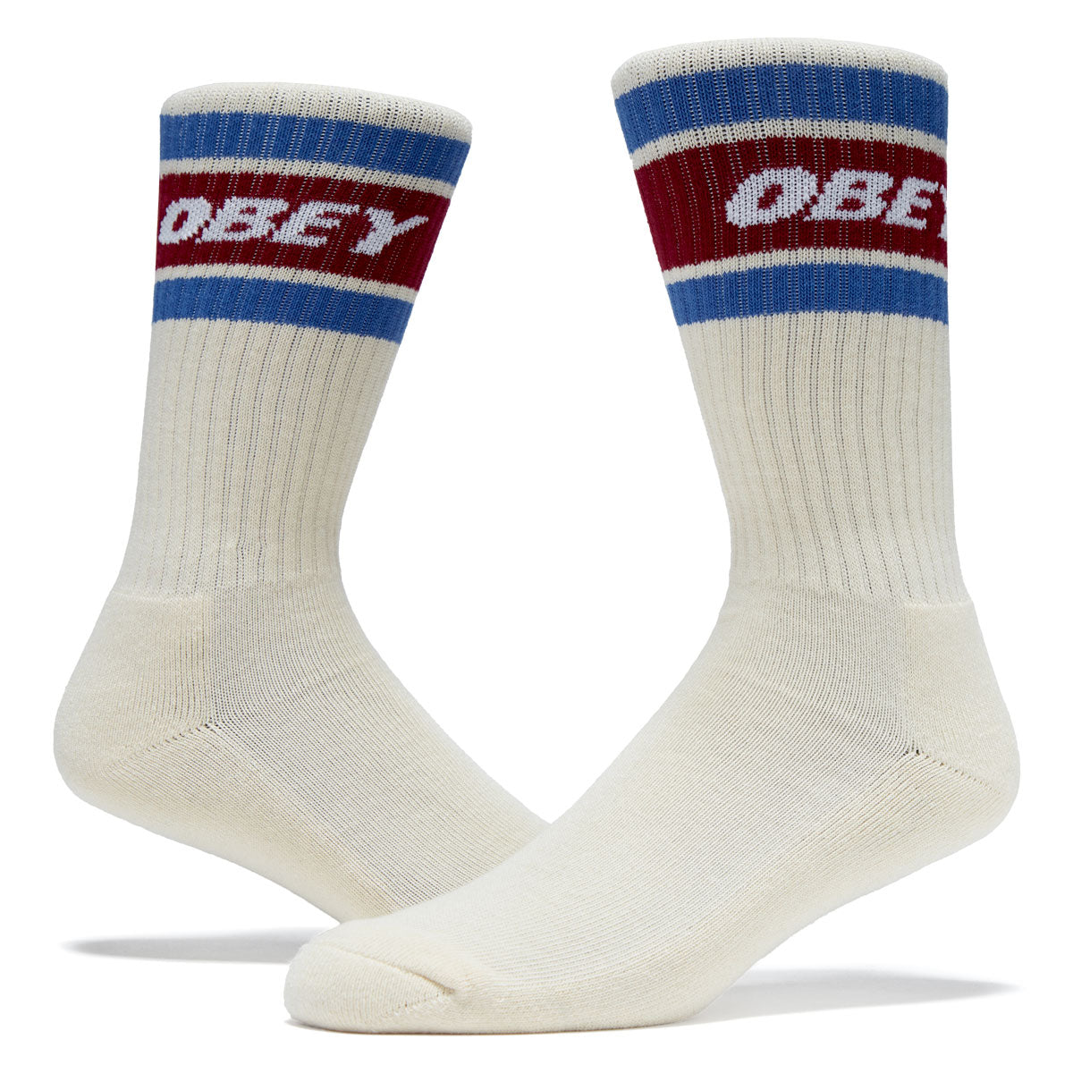 Obey Cooper II Socks - Unbleached/Rhubarb image 2