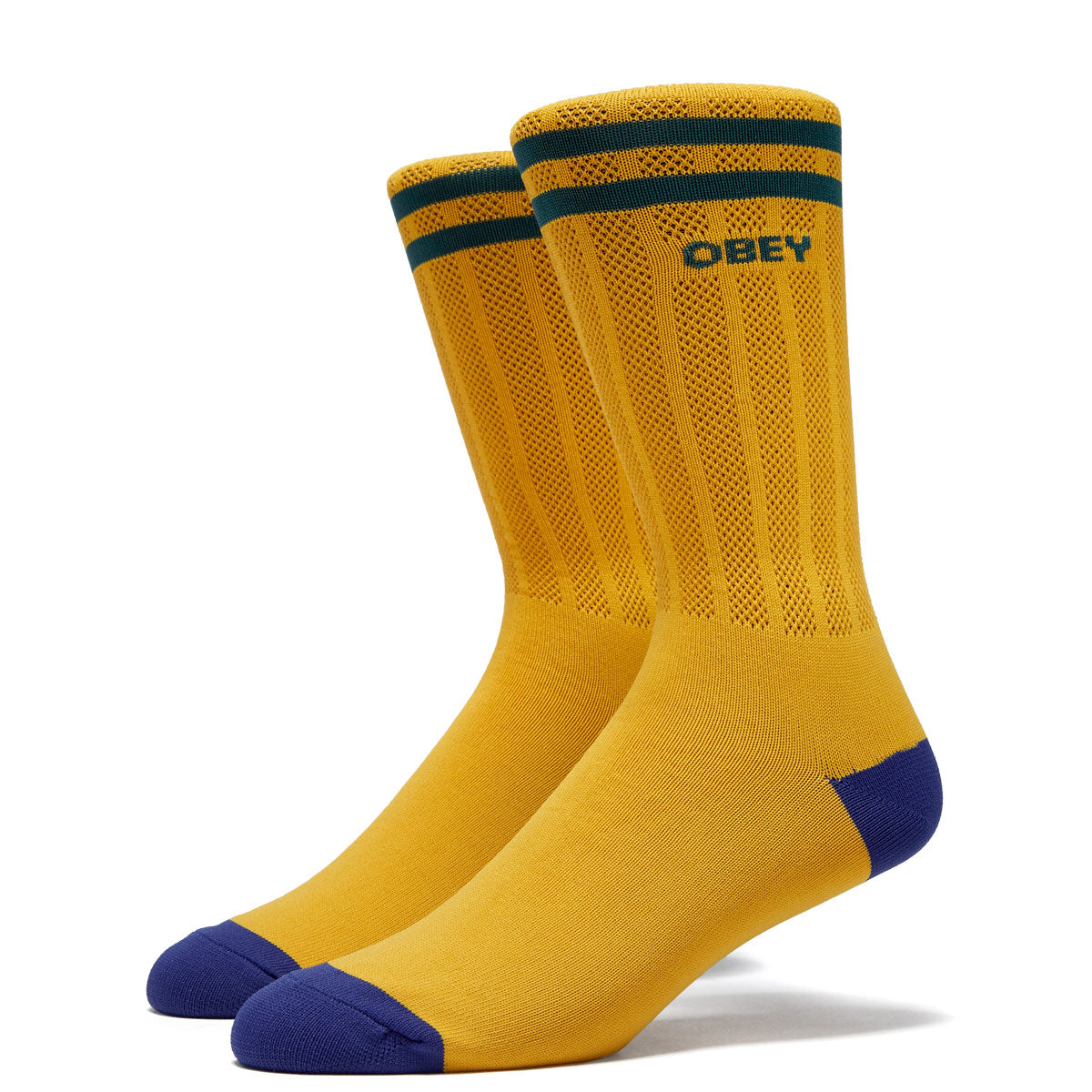 Obey Soccer Socks - Gold/Green image 1