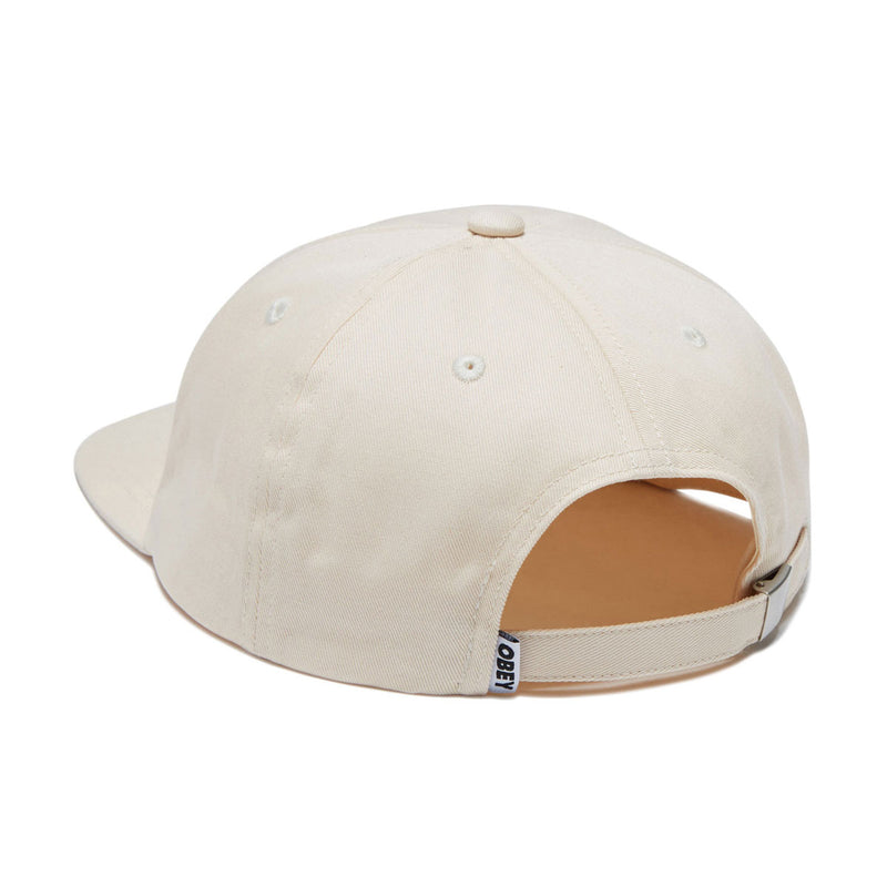 Obey Icon Patch Panel Strapback Hat - Unbleached