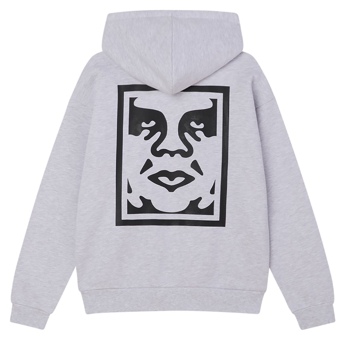 Obey Bold Icon Extra Heavy Hoodie - Ash Grey image 1
