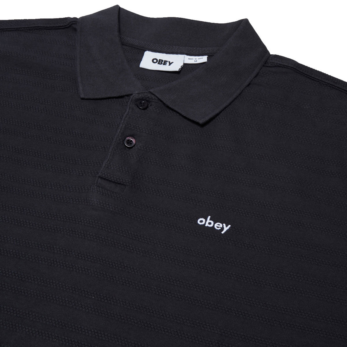 Obey Nash Bigwig Polo Shirt - Digital Black image 2