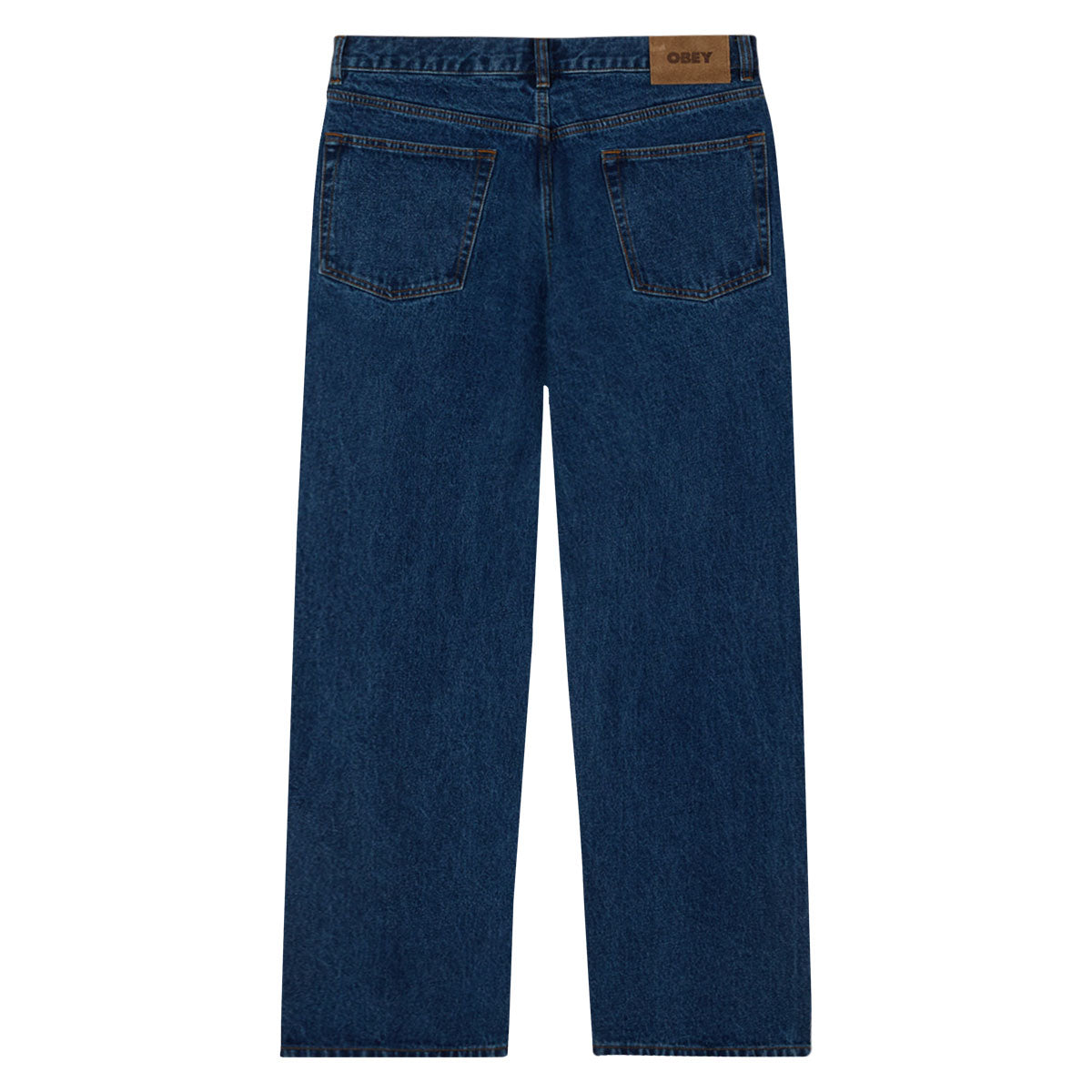 Obey Classic Baggy Denim Jeans - Stone Wash Indigo image 2