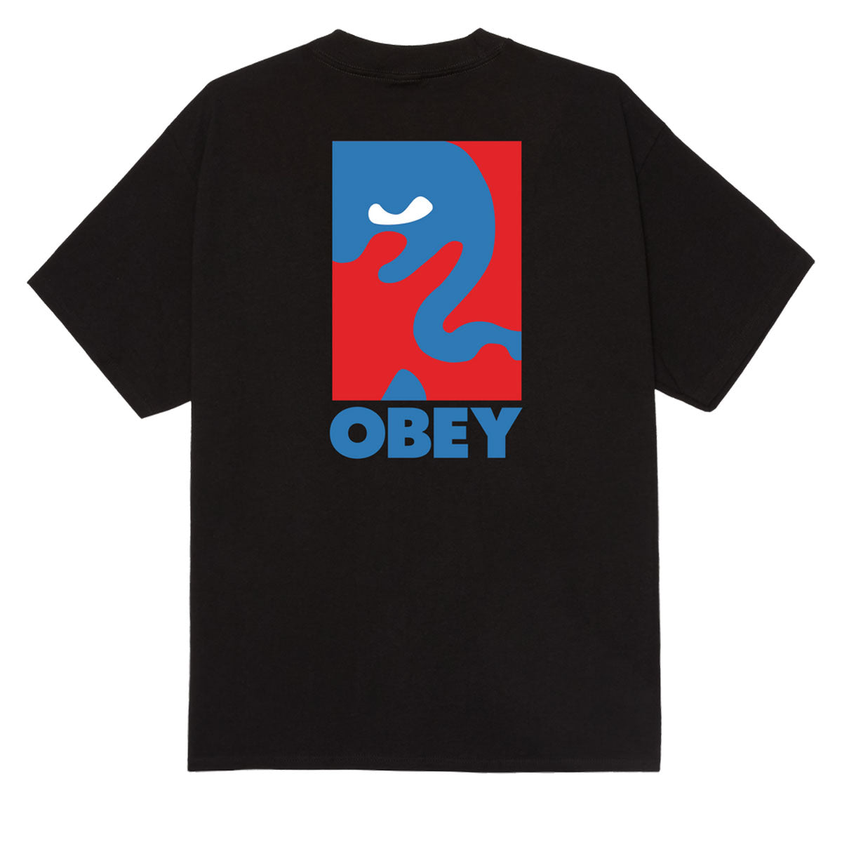 Obey Cropped Icon T-Shirt - Black image 1