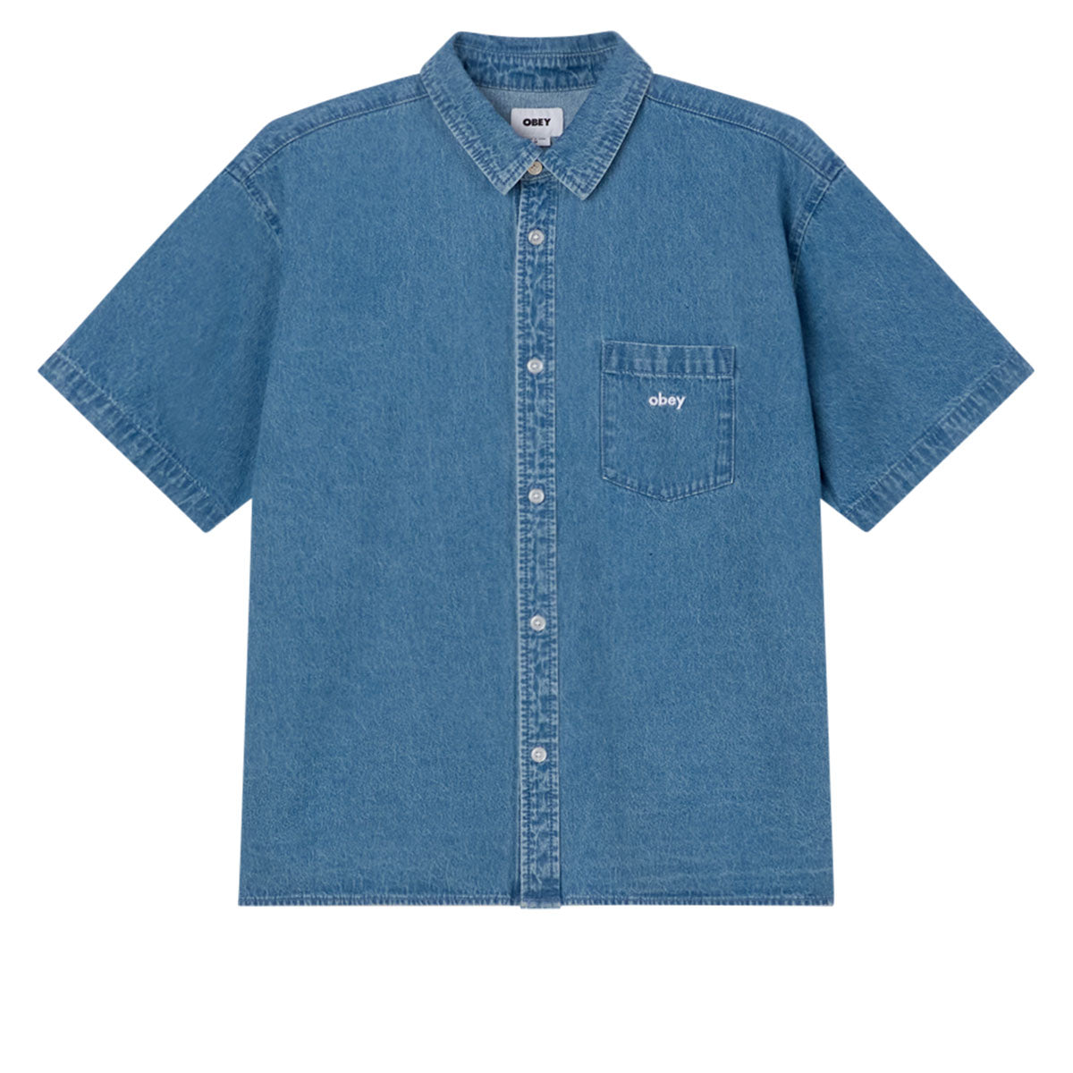 Obey Bigwig Denim Shirt - Light Indigo image 1