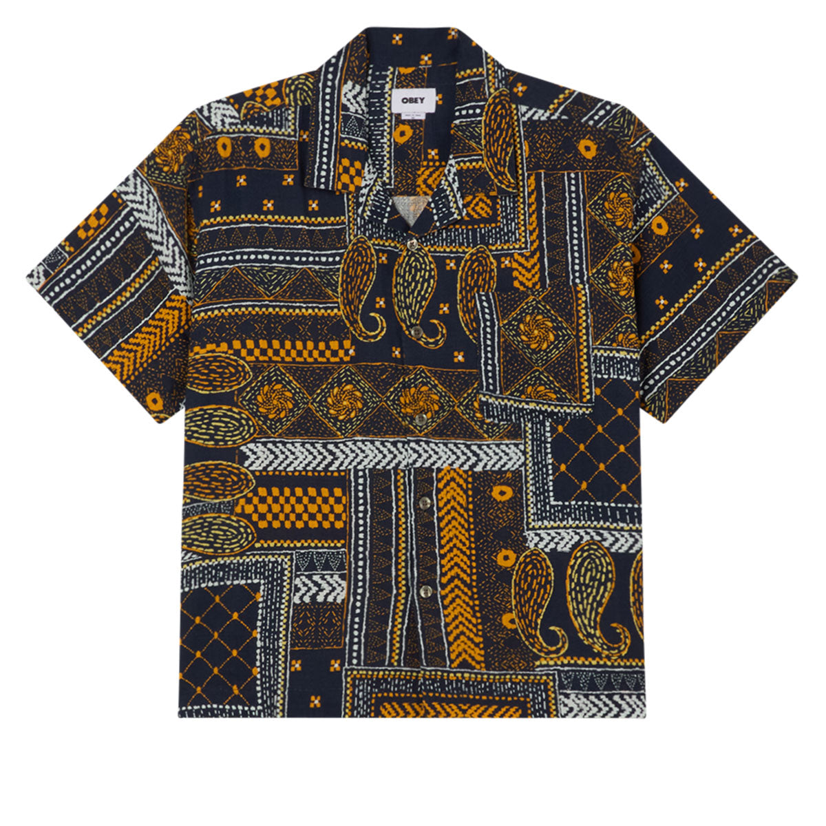 Obey Archie Woven Shirt - Navy Multi image 1