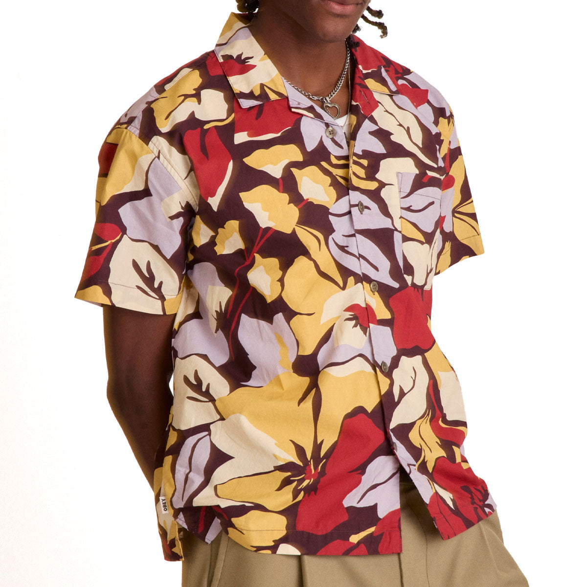 Obey Maxwell Woven Shirt - Chocolate Multi image 3