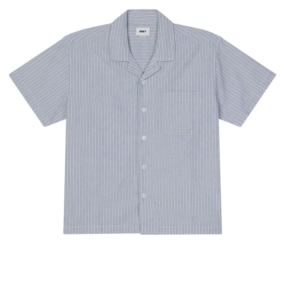 Obey Reducer Woven Shirt - Blue Fog Multi image 1