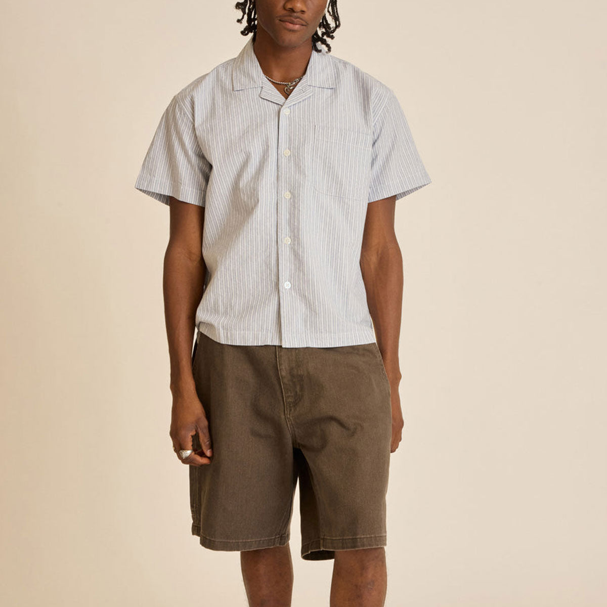 Obey Reducer Woven Shirt - Blue Fog Multi image 4